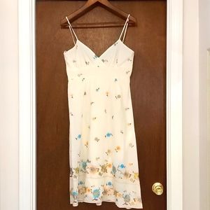 Embroidered spaghetti strap boho style sundress